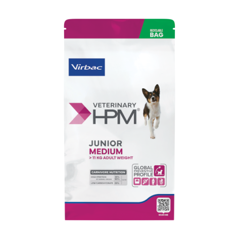 Ξηρά τροφή Σκύλου Virbac Junior Medium Dog 3kg