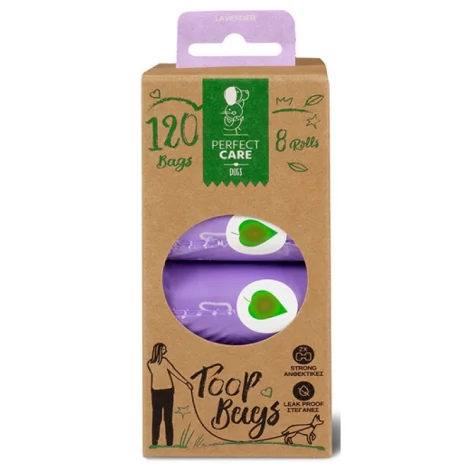 Σακουλάκια Περιττωμάτων Perfect Care Eco με Λεβάντα 8x15τμχ