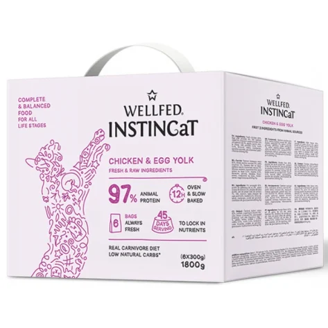 Wellfed Instincat S.O.B. All Life Stages Chicken & Egg Yolk 1,8kg (6x300gr)