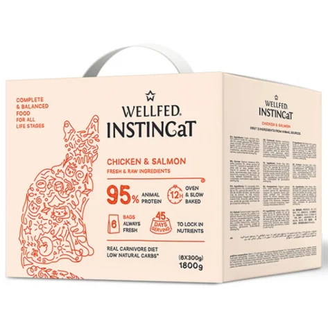 Wellfed Instincat S.O.B. All Life Stages Chicken & Salmon 1,8kg (6x300gr)