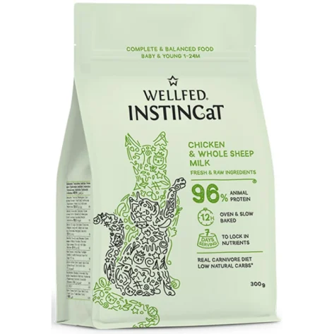 Wellfed Instincat S.O.B. Kitten-Young Chicken & Whole Sheep Milk 300gr