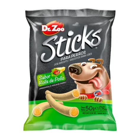Dr. Zoo Sticks Chicken Rolls - Sticks με γεύση ρολάκια κοτόπουλου για σκύλους