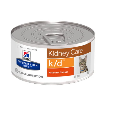 Hill's Prescription Diet k/d Kidney Care για Γάτες με Κοτόπουλο 156gr