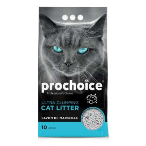 ProChoice White Bentonite Άμμος Γάτας Με Άρωμα σαπούνι Μασσαλίας 10lt