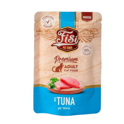 Fisi Pure Meat Cat Adult Mousse Τόνος 80 gr