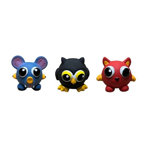 DOG TOY LATEX EYE-POPPED 9-10cm