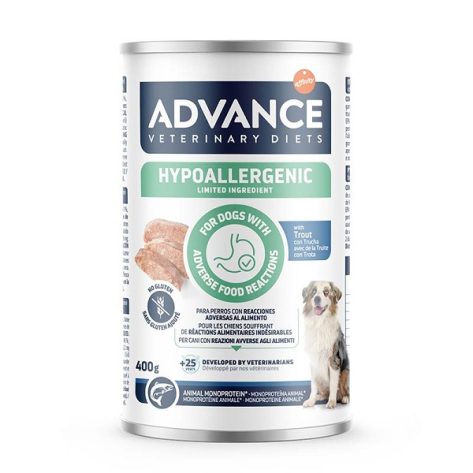 Advance Κλινική Κονσέρβα Σκύλου Hypoallergenic Trout 400gr