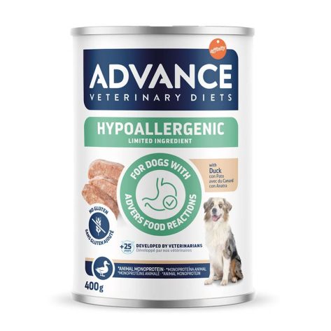 Advance Κλινική Κονσέρβα Σκύλου Hypoallergenic Duck 400gr