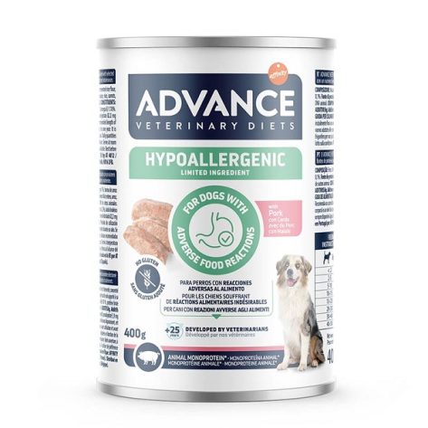 Advance Κλινική Κονσέρβα Σκύλου Hypoallergenic Pork 400gr