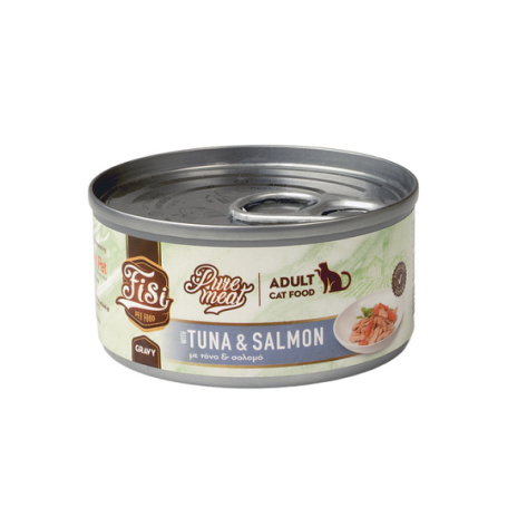 Fisi Pure Meat Cat Adult Τόνος & Σολομός 80 gr