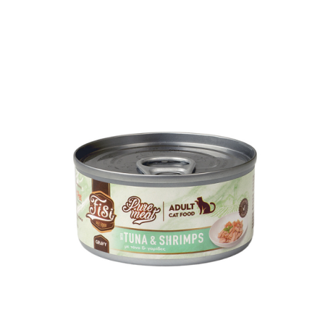 Fisi Pure Meat Cat Adult Τόνος & Γαρίδες 80 gr