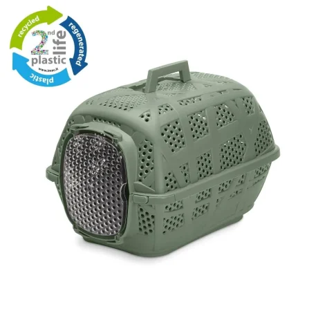 Imac Carry Sport “2nd Life Plastic” Κλουβί Μεταφοράς για Σκύλο & Γάτα 48,5x34x32cm Green