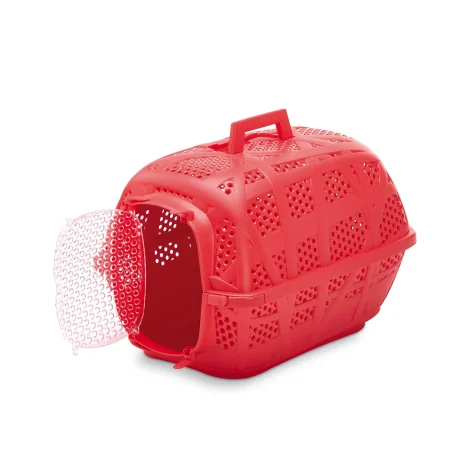 Imac Carry Sport Κλουβί Μεταφοράς Για Σκύλο & Γάτα με πλαστική πόρτα κόκκινο 48,5x34x32cm