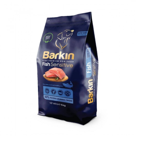 Barkin Adult Dog Food High Premium Mini Fish 15kg