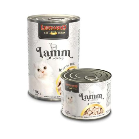 Leonardo Κονσέρβα Γάτας Lamb & Extra Fillet 400gr