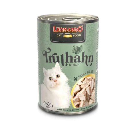 Leonardo Υγρή Τροφή Γάτας Turkey & Extra Fillet 400gr