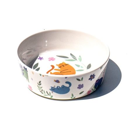Flower Cats Single Wall, Small Bowl 355ml