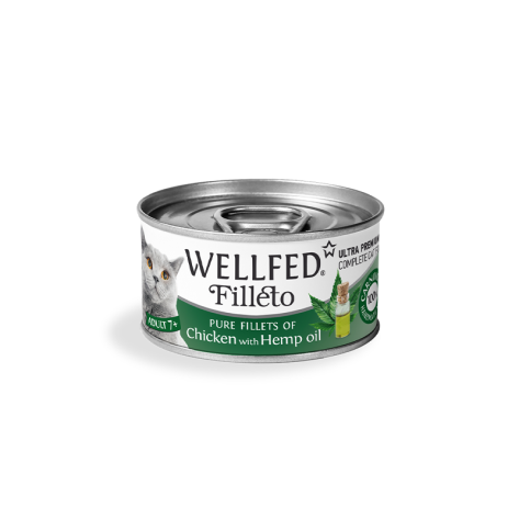 WLFD FILL. +7Y CHICKEN & HEMP OIL 70gr