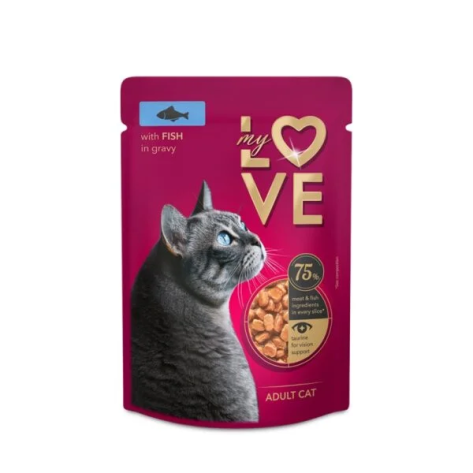 MY LOVE Adult σε σάλτσα fish 85gr