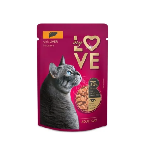 MY LOVE Adult σε σάλτσα liver 85gr