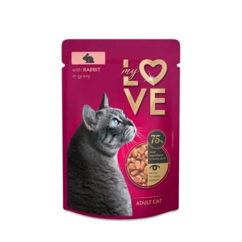 MY LOVE Adult σε σάλτσα rabbit 85gr