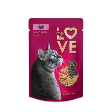 MY LOVE Adult σε σάλτσα turkey 85gr