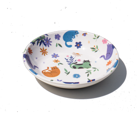 Flower Cats Pet Saucer 177ml
