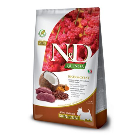 N&D Dog Quinoa Skin & Coat Venison & Coconut Adult Mini 7kg