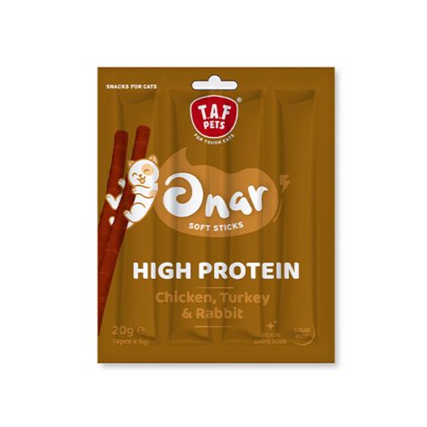 TAF PETS-ONAR SOFT STICKS CHICKEN,TURKEY,RABBIT 20gr