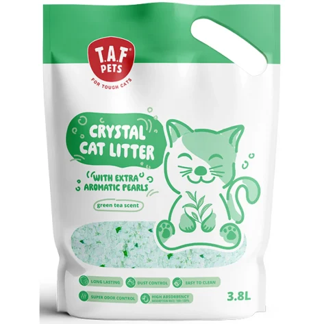 Κρυσταλλική Άμμος Γάτας TAF 3.8L (1,6kg) Green Tea