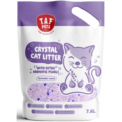 Κρυσταλλική Άμμος Γάτας TAF 7.6L (3,2kg) Λεβάντα