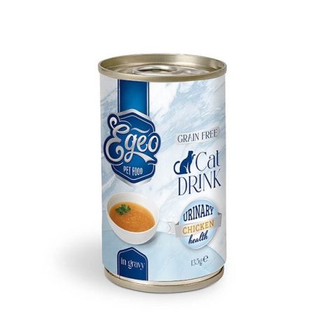 Egeo Υγρή Τροφή Γάτας Drink Urinary με Κοτόπουλο 135gr
