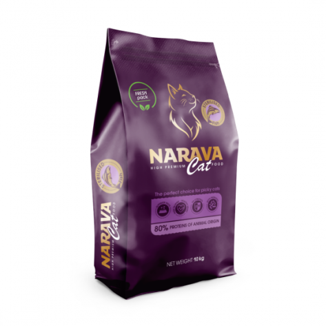 Narava Sterilized Ξηρά Τροφή Γάτας με Ψάρι 10kg